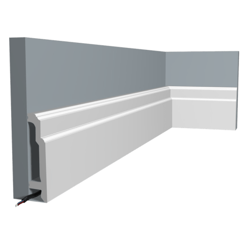 WS108 108 mm X 25.5 mm X 2400 mm Skirting Board Polystyrene