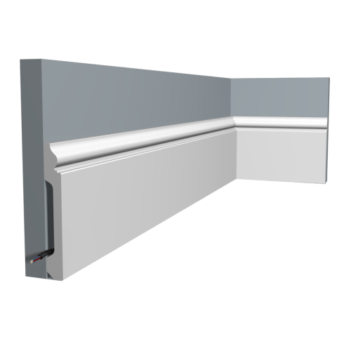 WS125 125 mm X 17 mm X 2400 mm Skirting Board Polystyrene